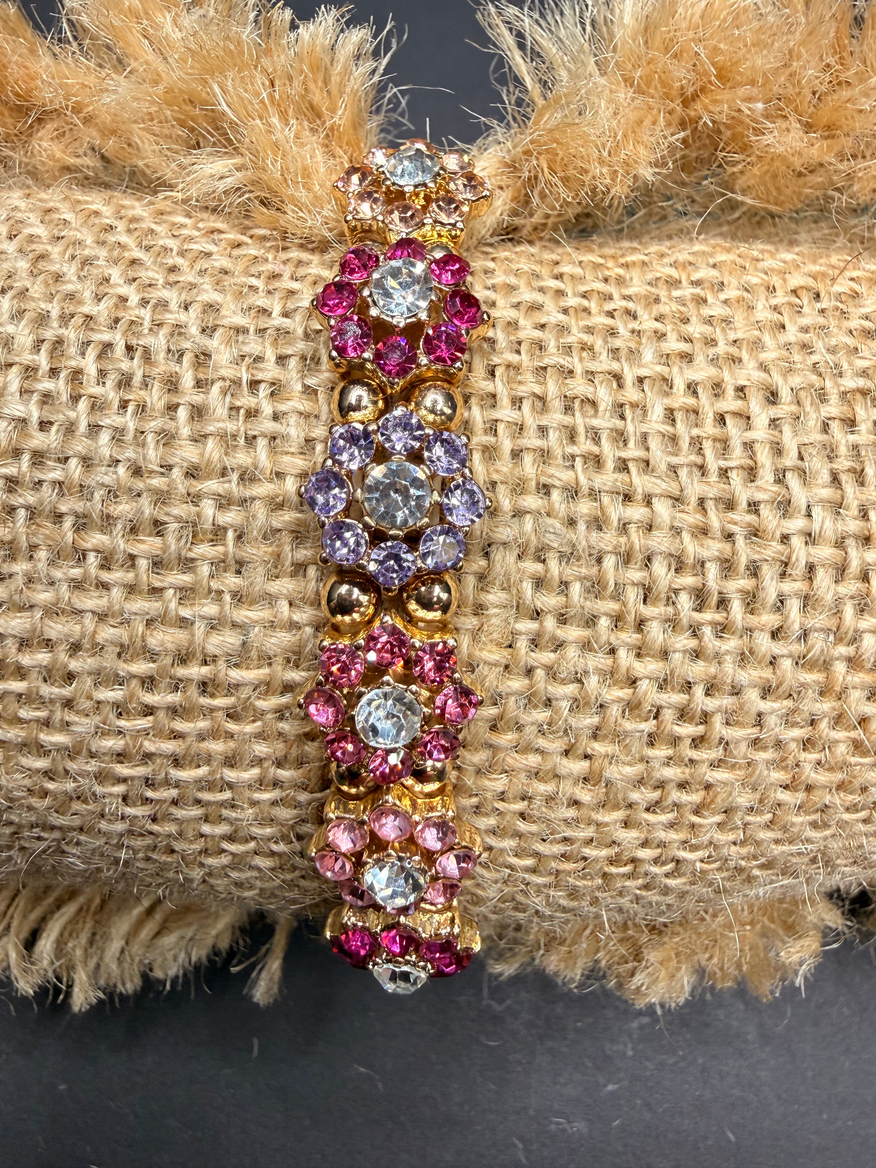 Alice floral crystal stretch bracelet