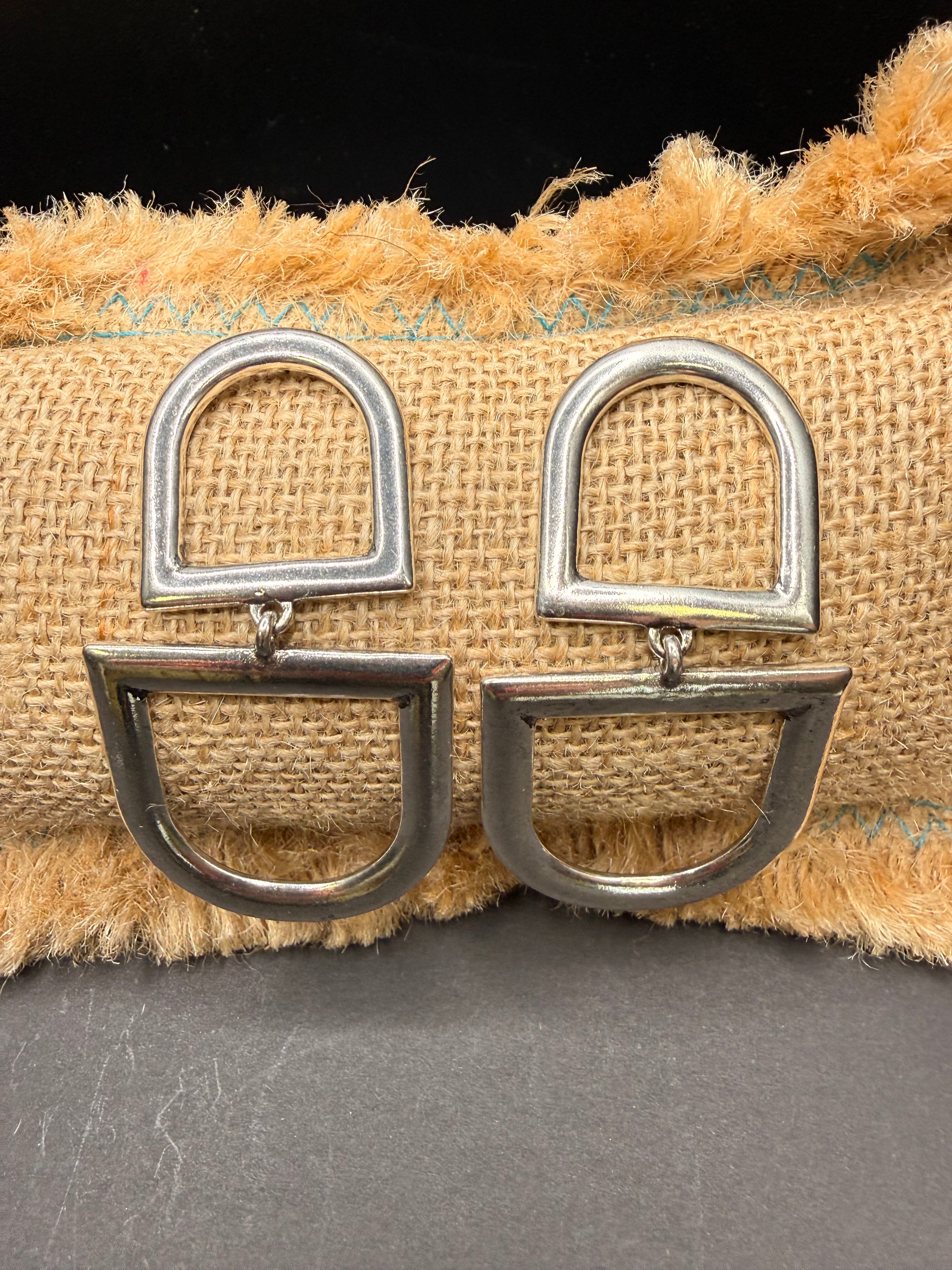 Alice large horse bit earrings