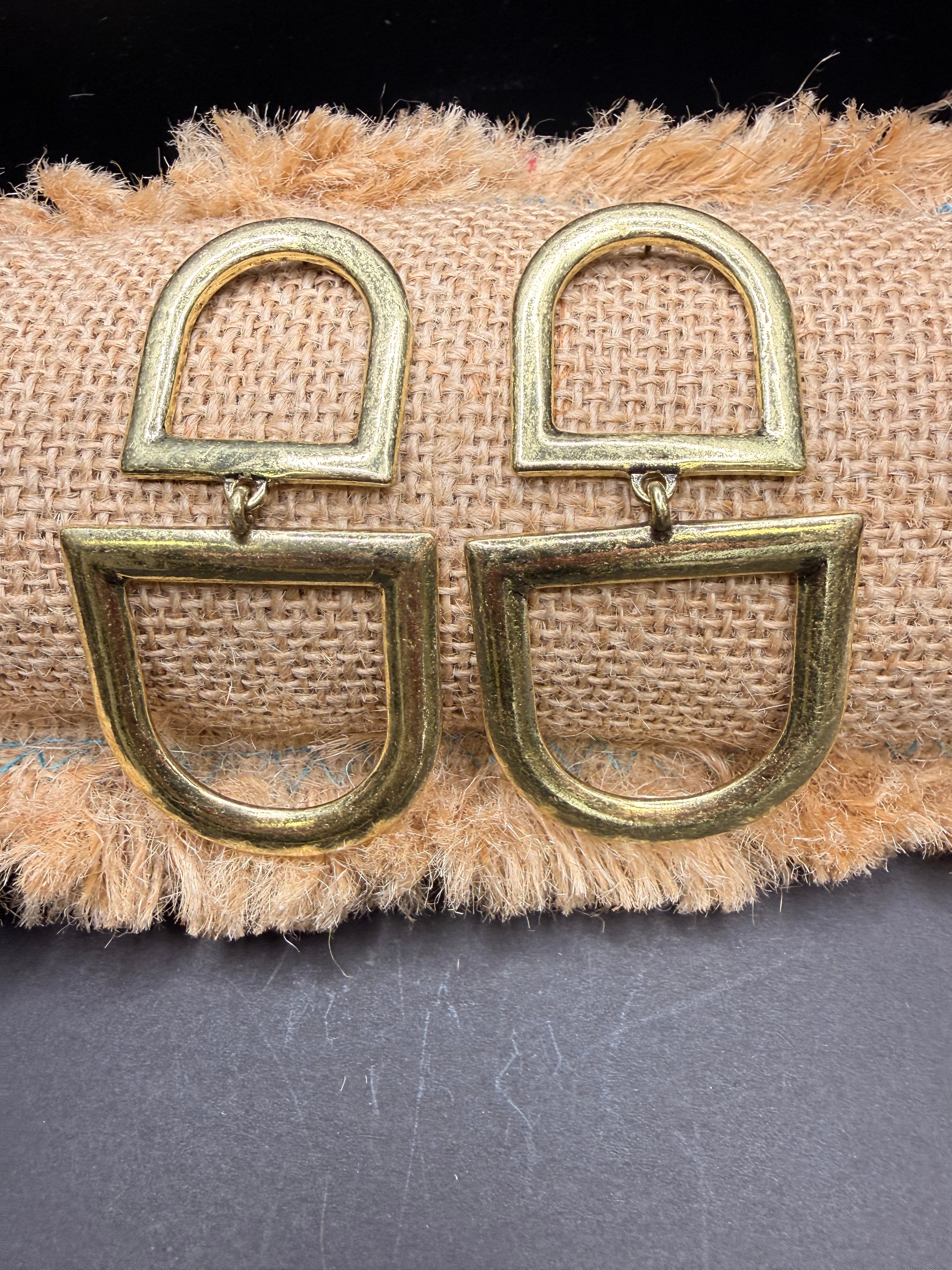 Alice large horse bit earrings