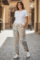 Paper Lace Lilac Artistic patchwork Pants