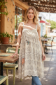 PAPER LACE  EYELET SLEEVLESS LONG TOP