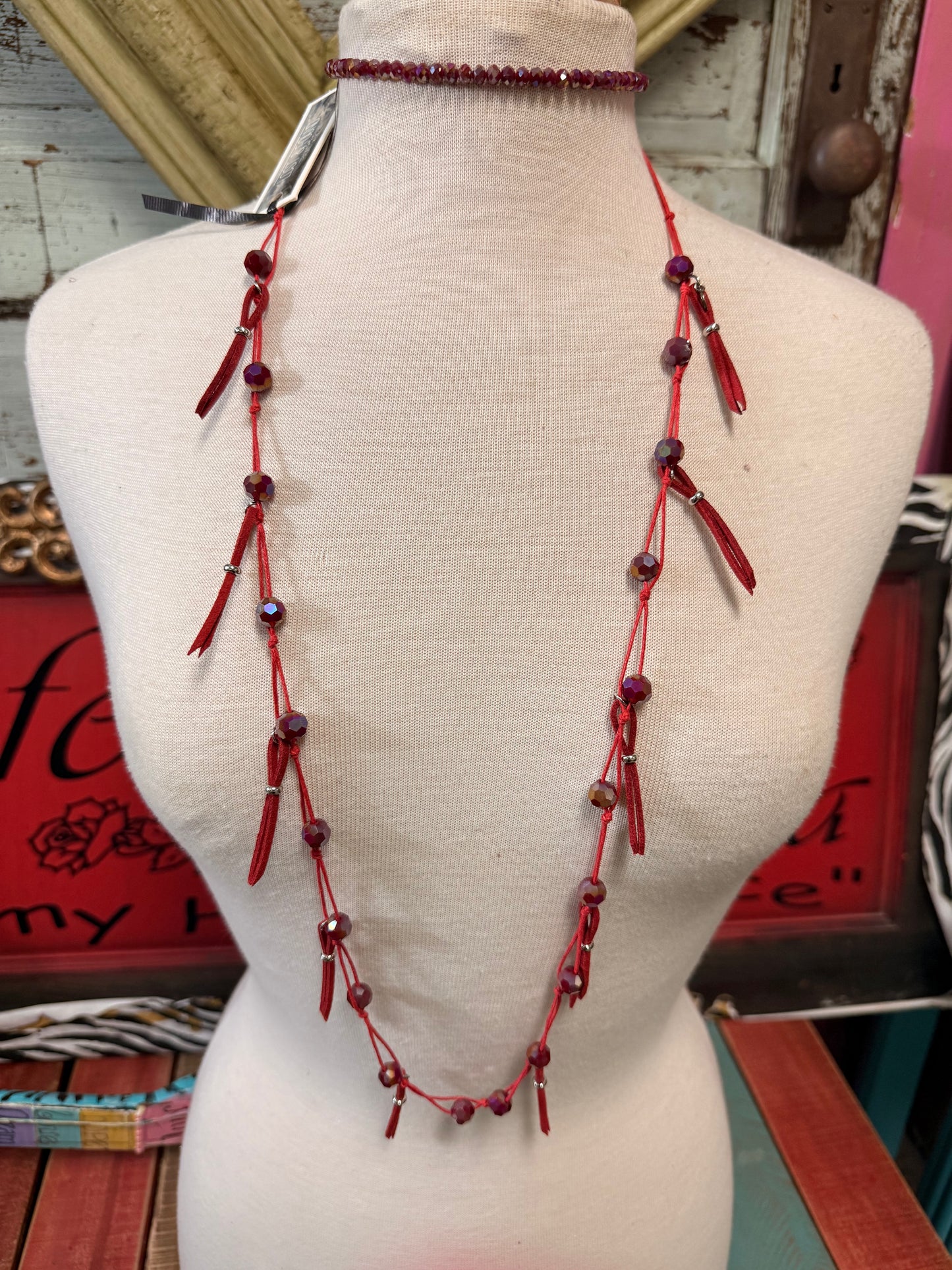 Lost and Found Long bead necklace