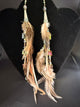 A Rare Bird Jewel & Feather Drop Earring