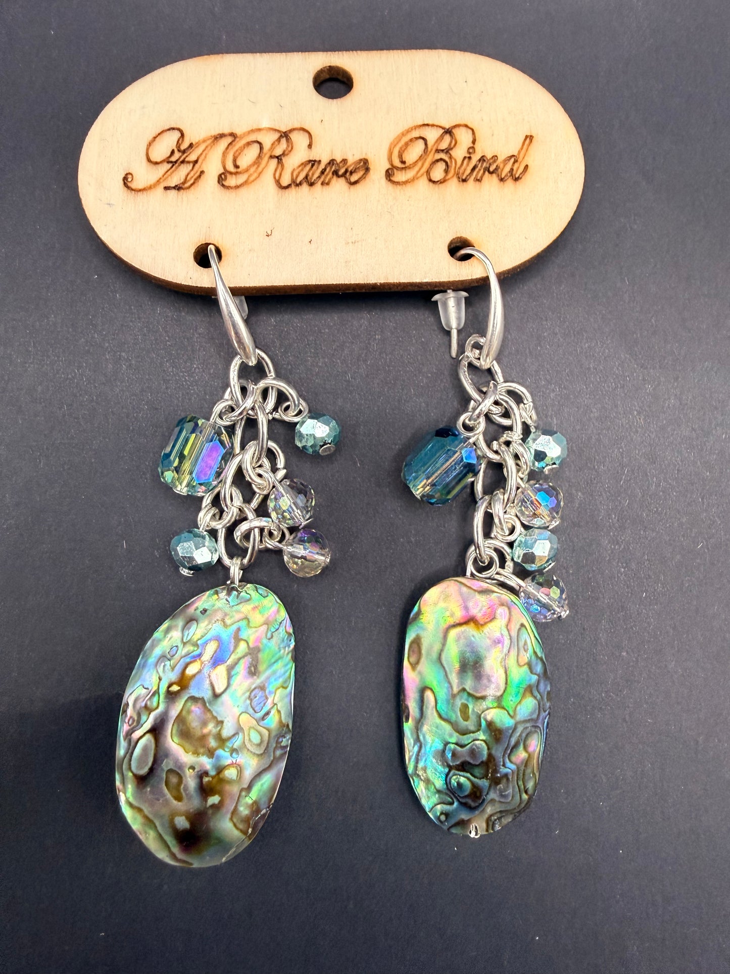 A Rare Bird Abalone Shell Earrings