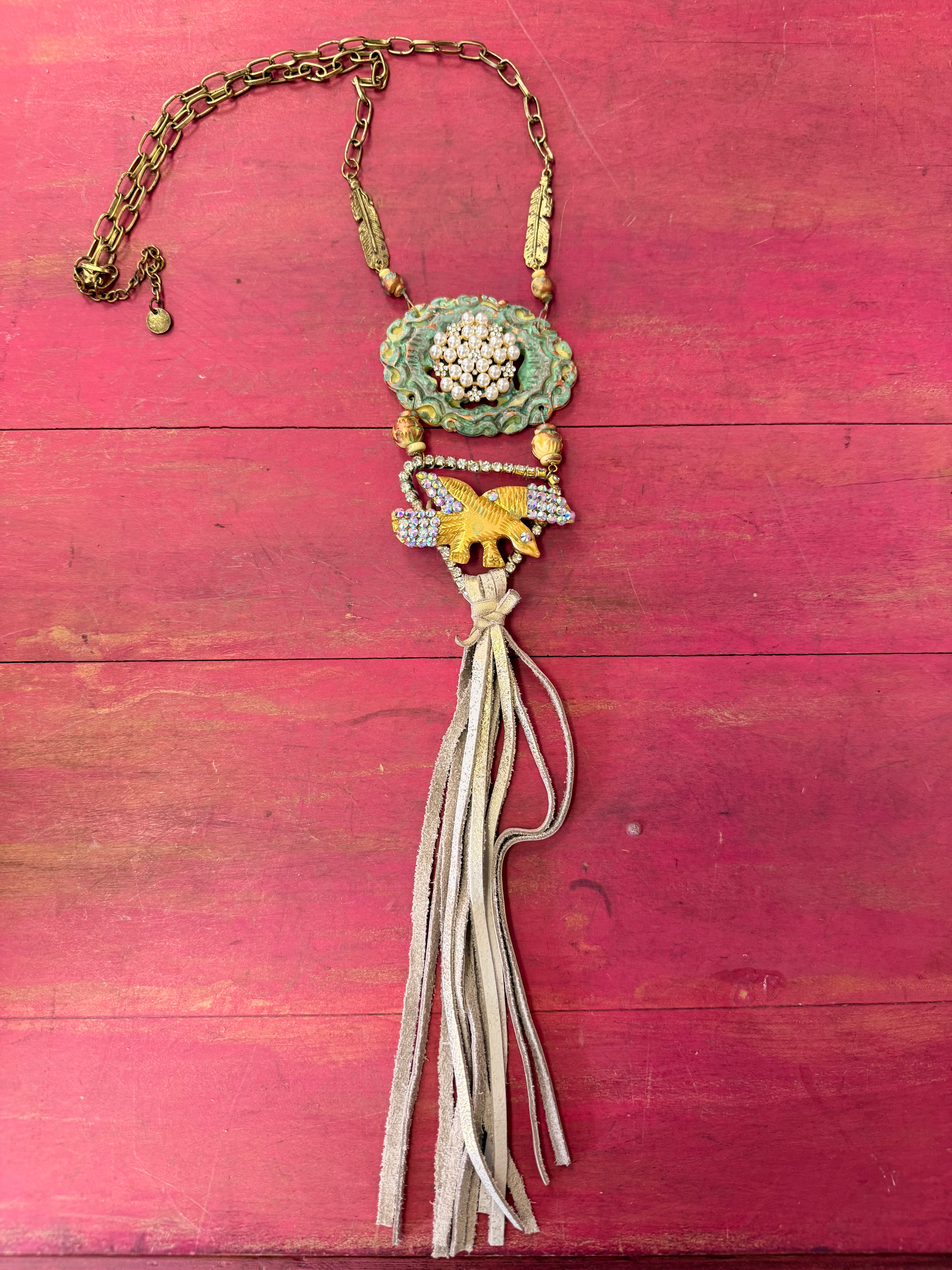 A Rare Bird Golden Eagle Necklace