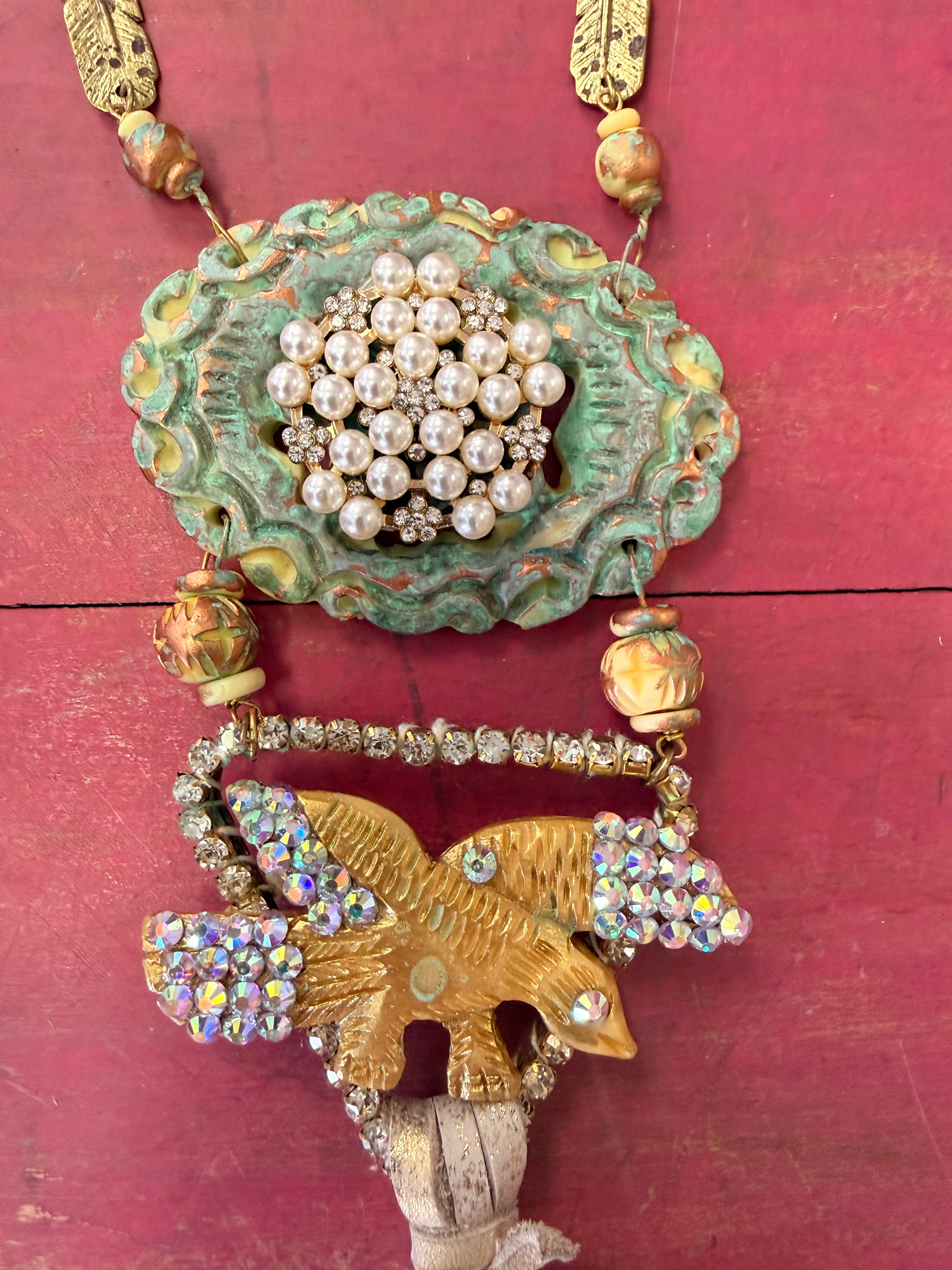 A Rare Bird Golden Eagle Necklace