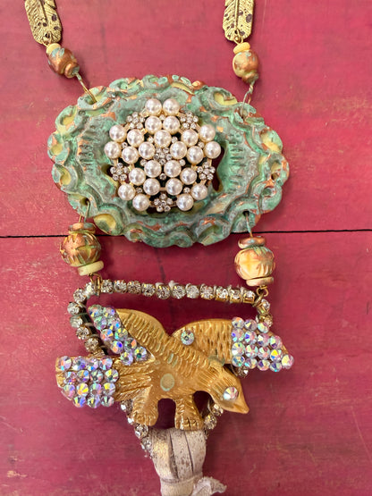A Rare Bird Golden Eagle Necklace