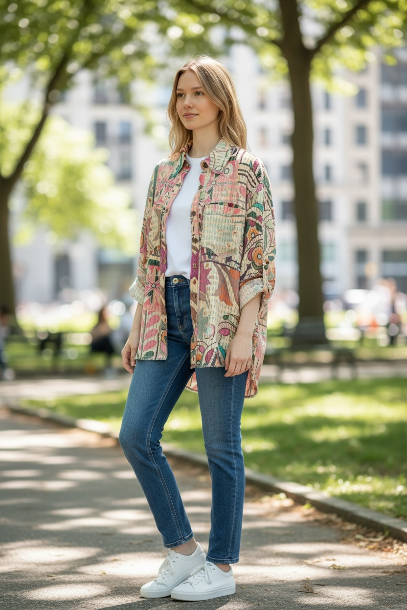 I Love Linen Love Button Up Top