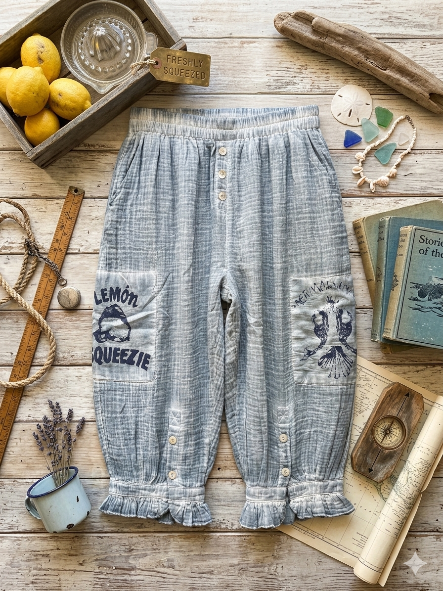 Paper Lace  BLUE SHORTS
