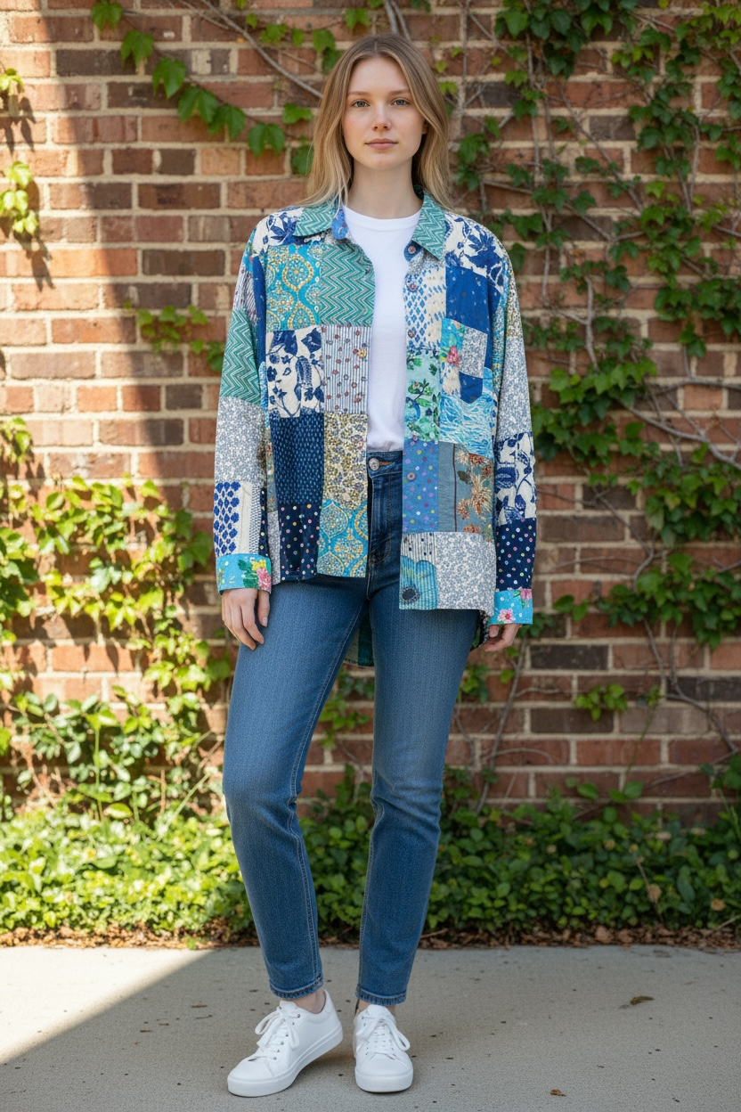 Jaded Gypsy Patchwork Sunrise Top