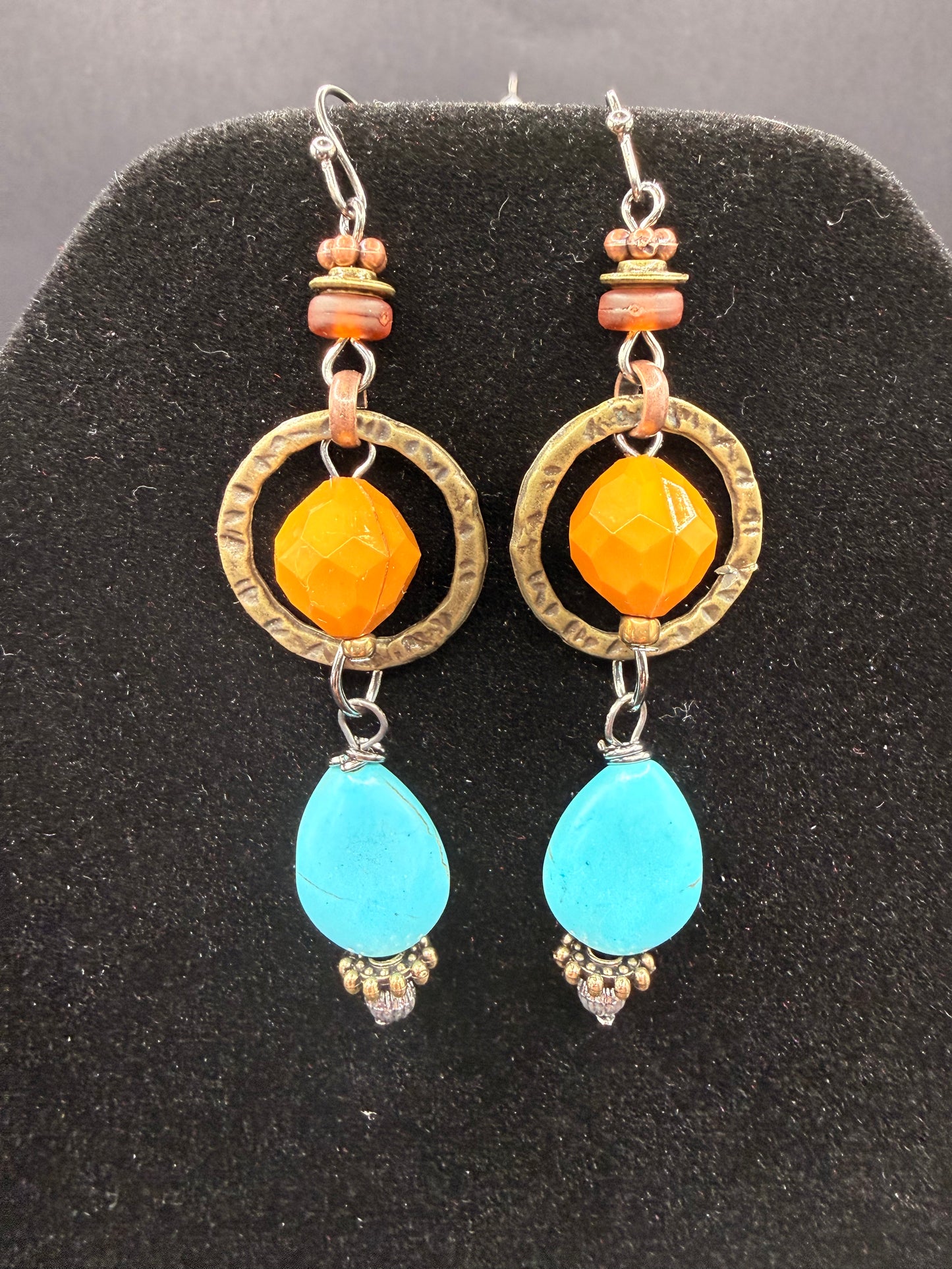 Lost and Found Turquoise & Gold Earrings
