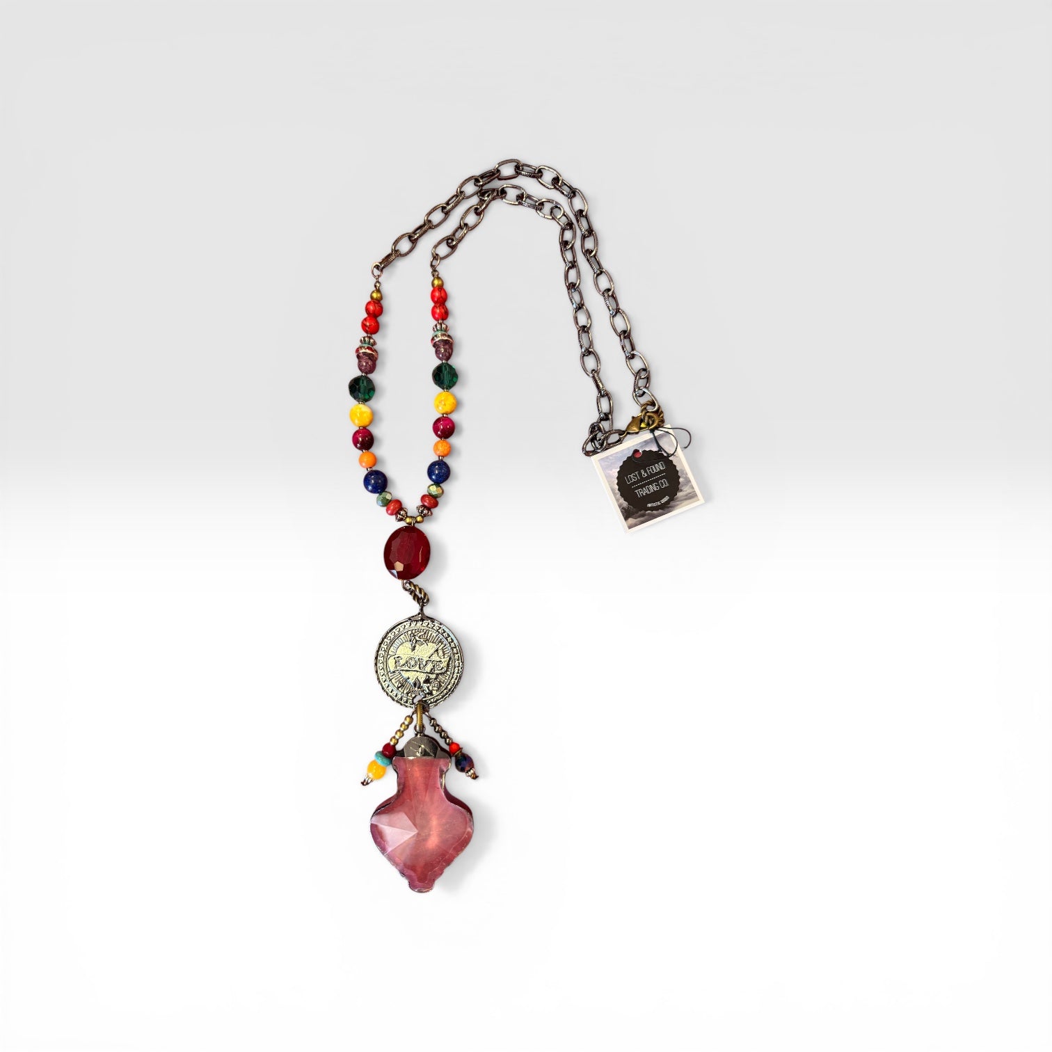 Lost and Found Long Crystal Necklace