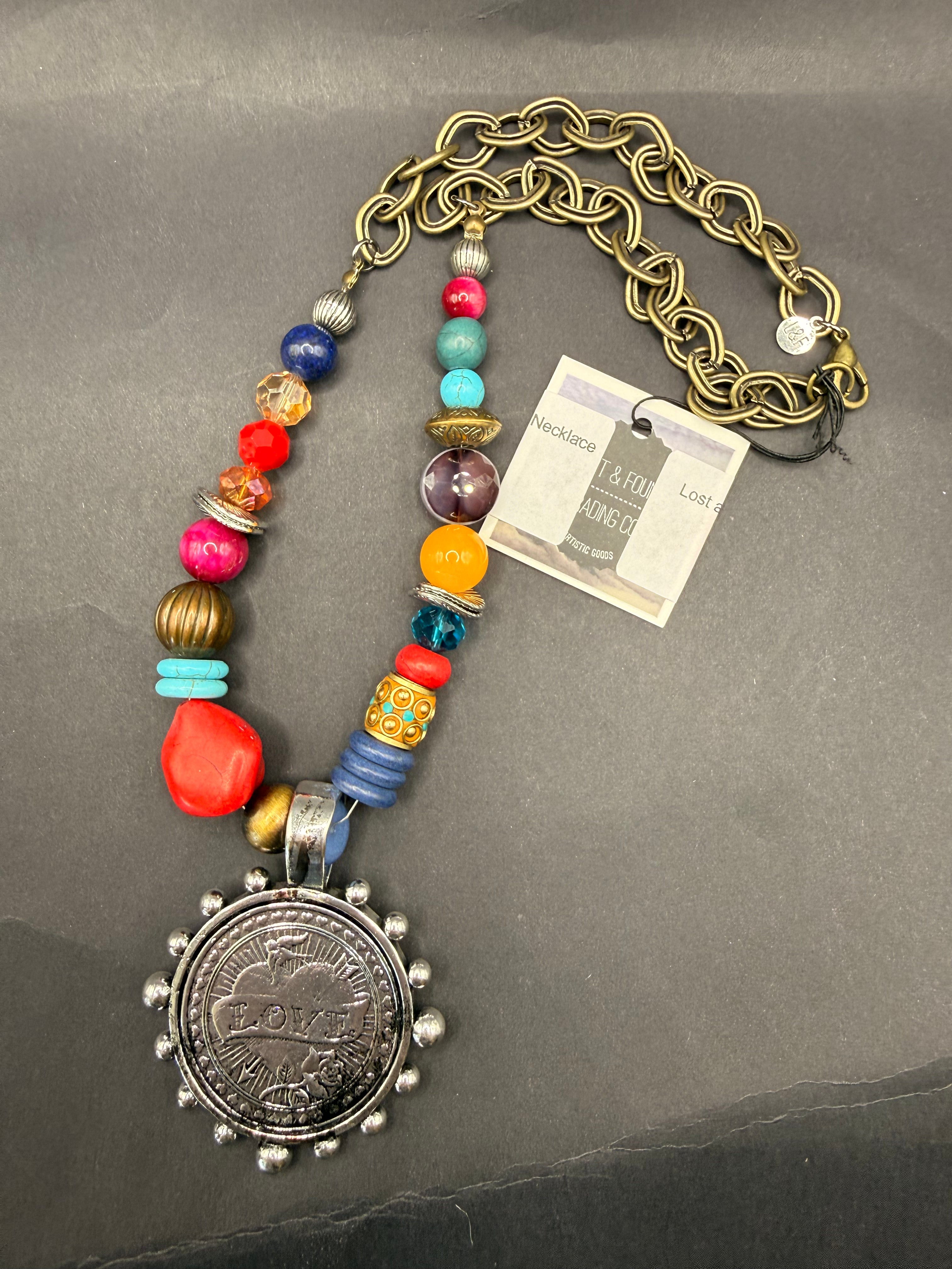Lost and Found Multi-Color Bead Necklace