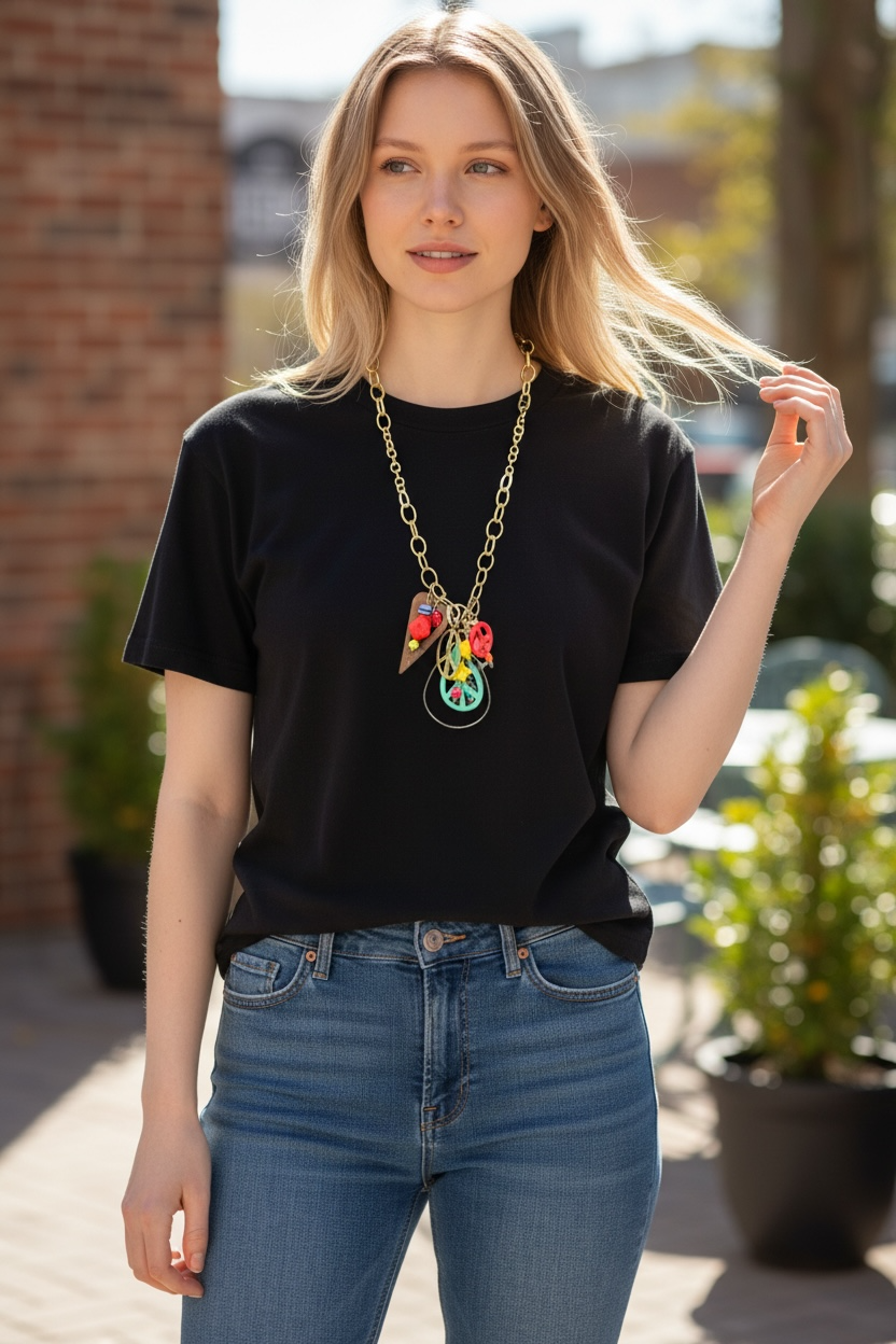 Lost and Found Boho Charm Necklace