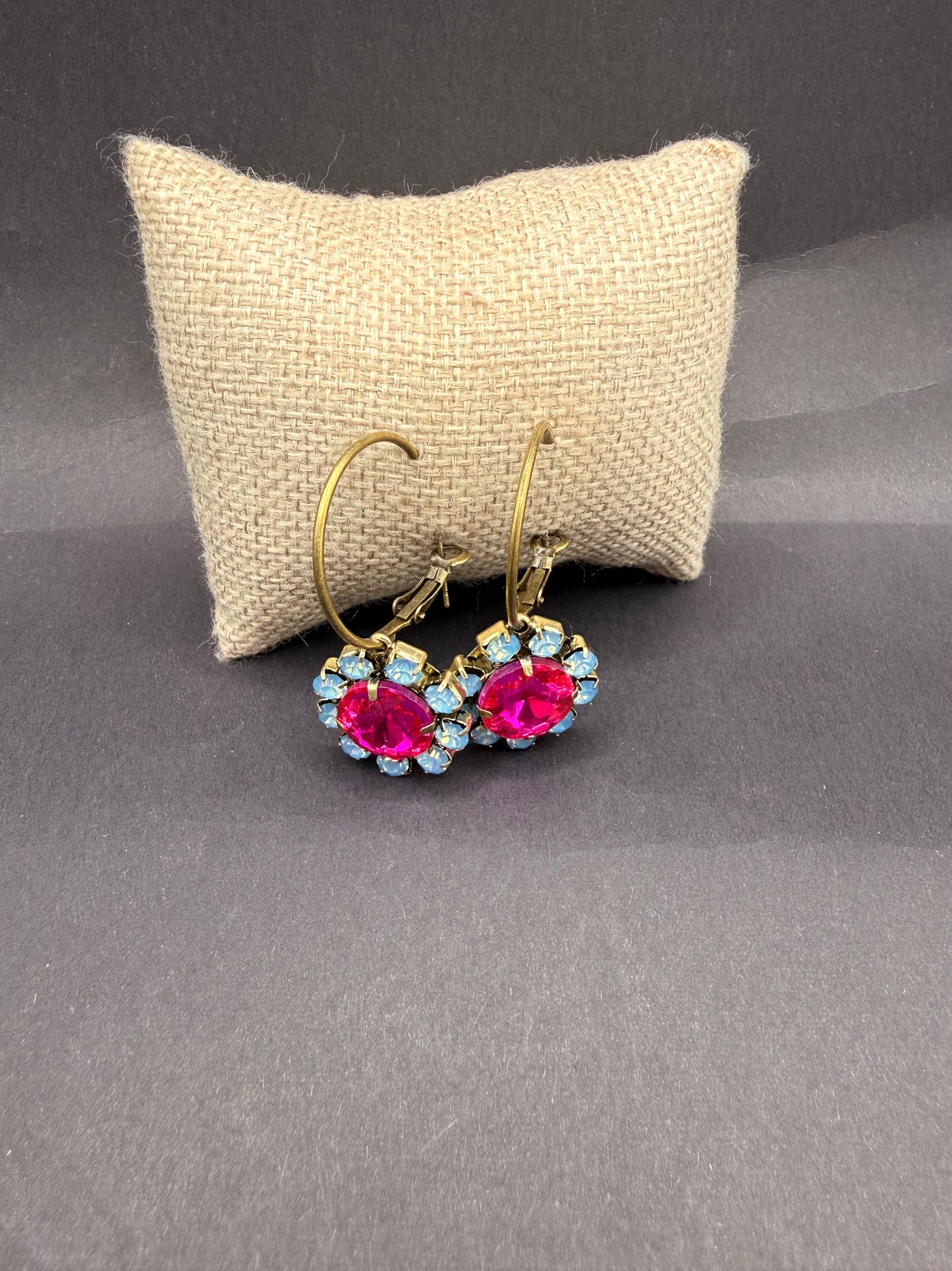 Alice Flower Hoop Earrings