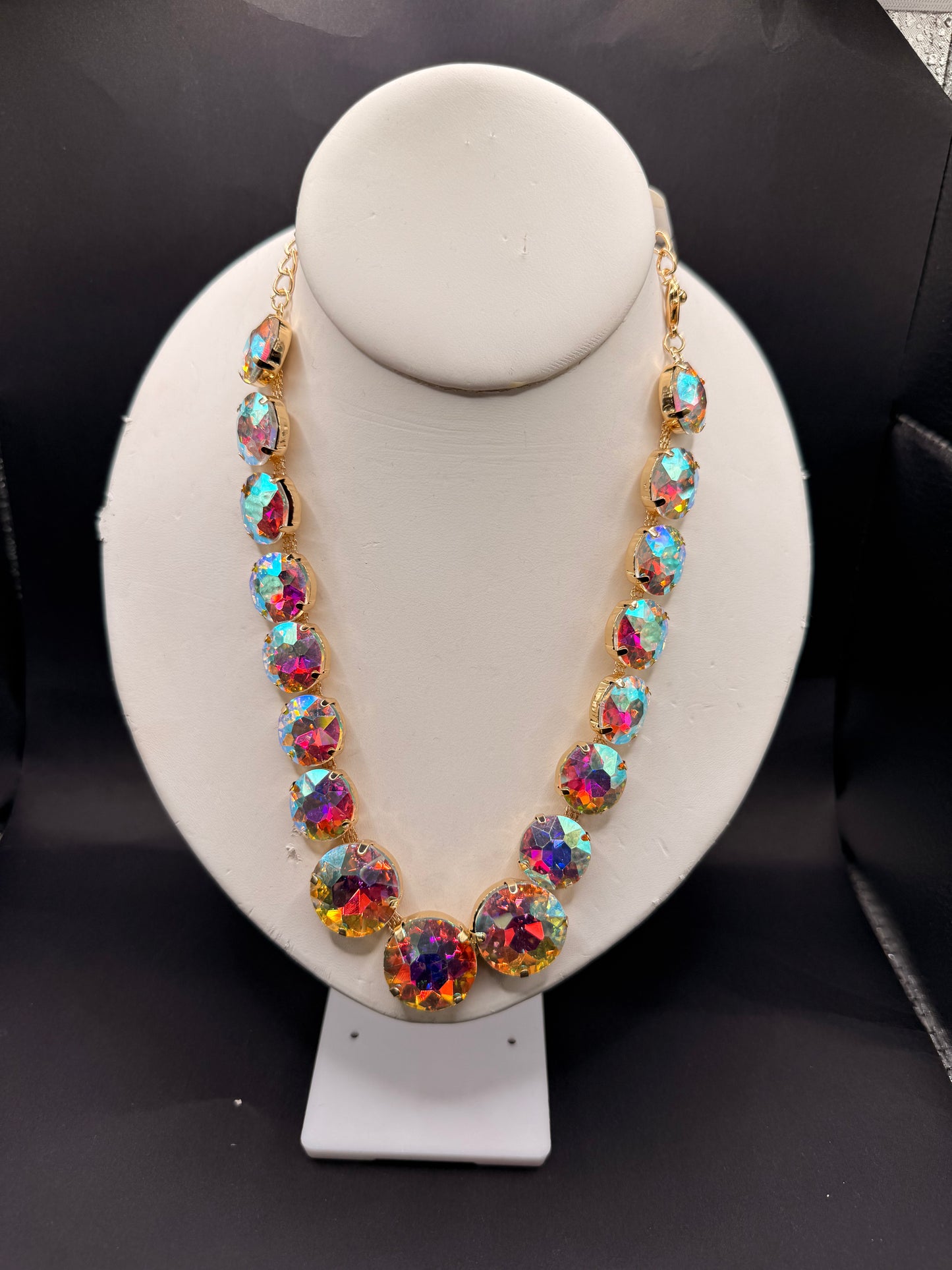 alice mesh Crystal Collar