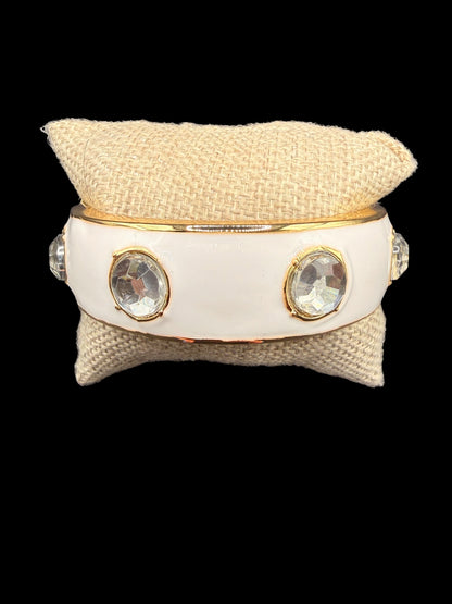 Alice Enamel Stone Cuff Bracelet