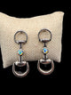 Alice Small Silver Horse Bit Earrings