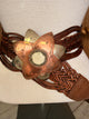 Leather Weave Belt with Star Buckle