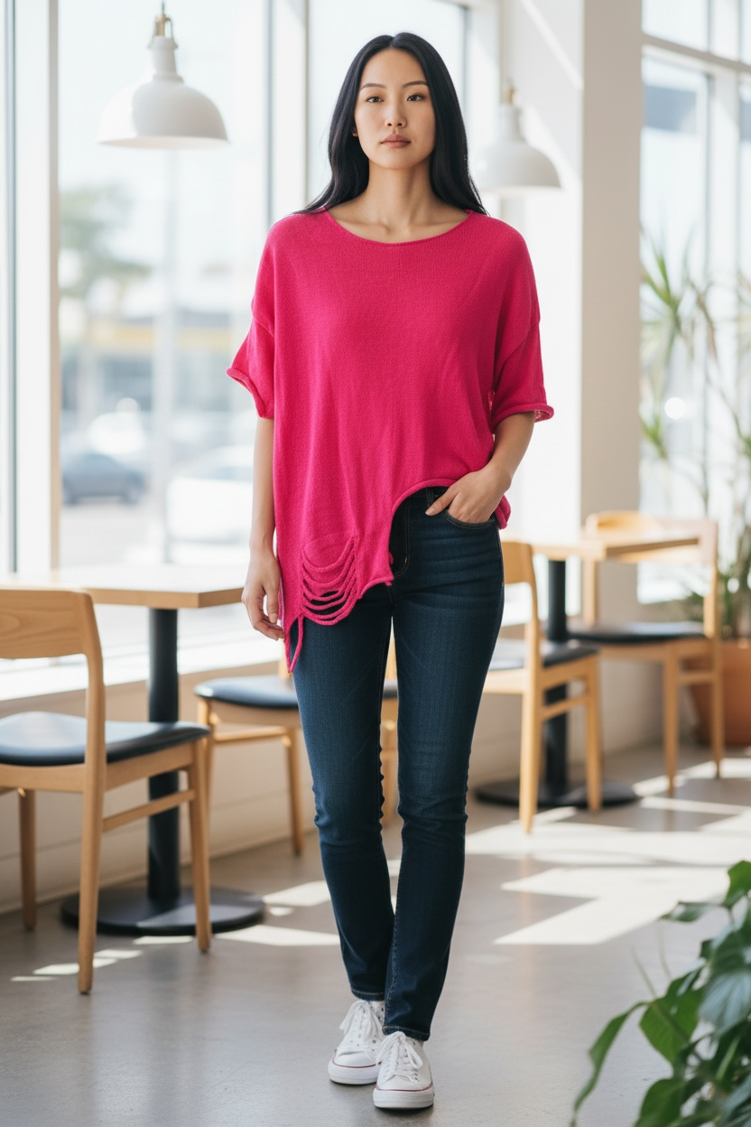 Gigi Moda Hot PInk Sweater