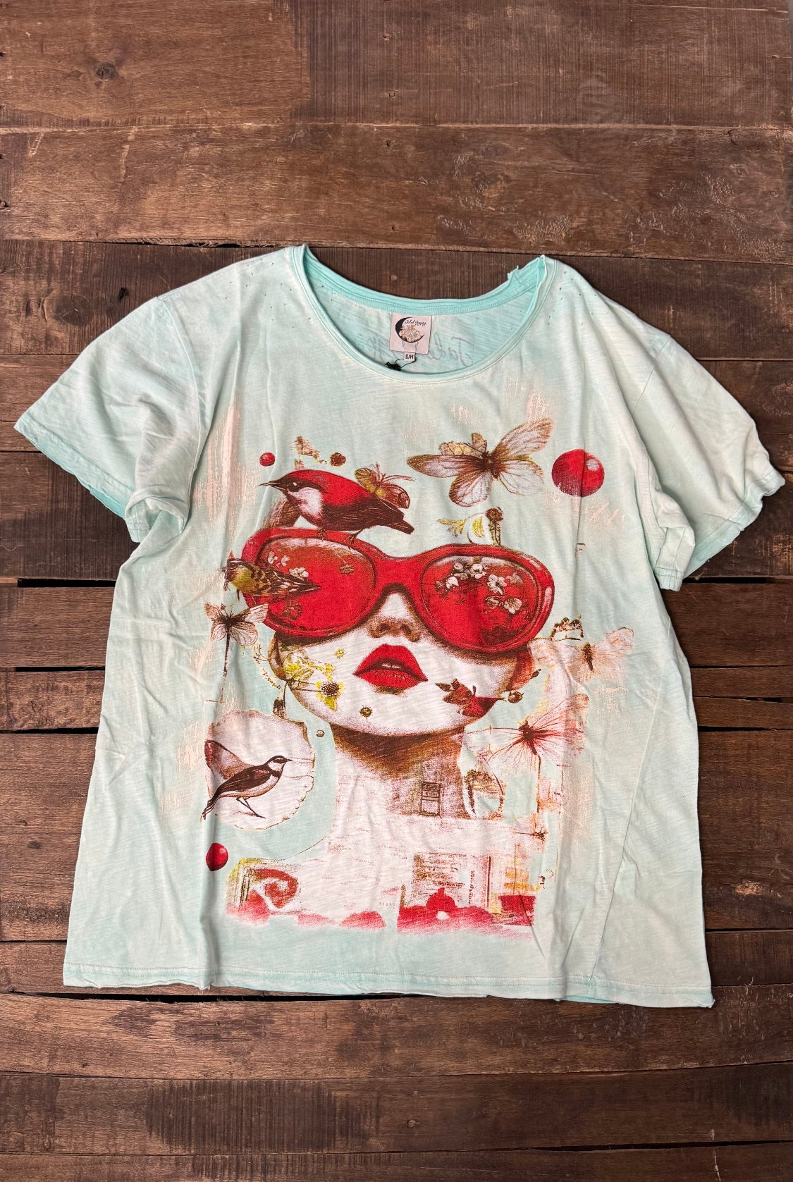 Jaded Gypsy Moon Dance Tee-Bubble Dreams