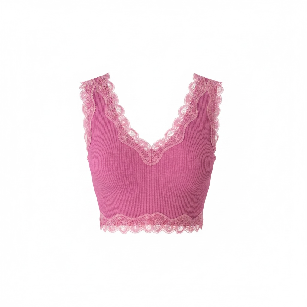 POL Ribbed Cropped Top