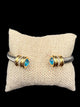 Alice Silver Cuff Bracelet with Stone