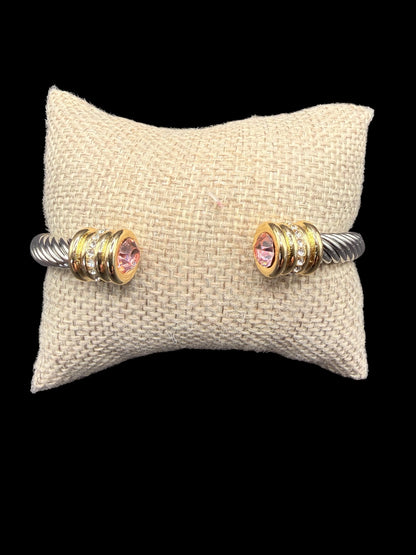 Alice Silver Cuff Bracelet with Stone