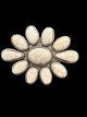 White Turquoise Cluster Stone Ring
