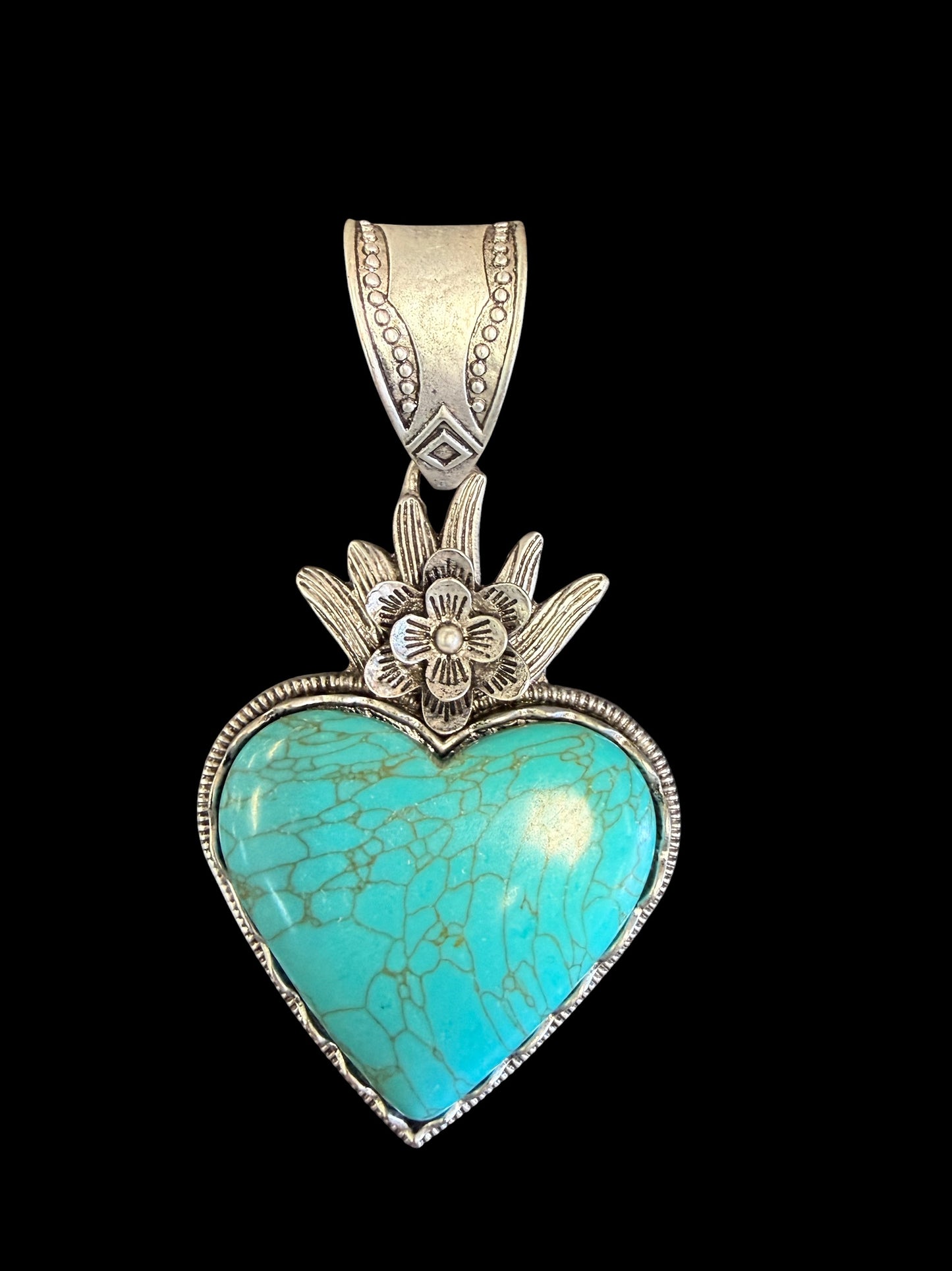 Heart with Crown Pendant