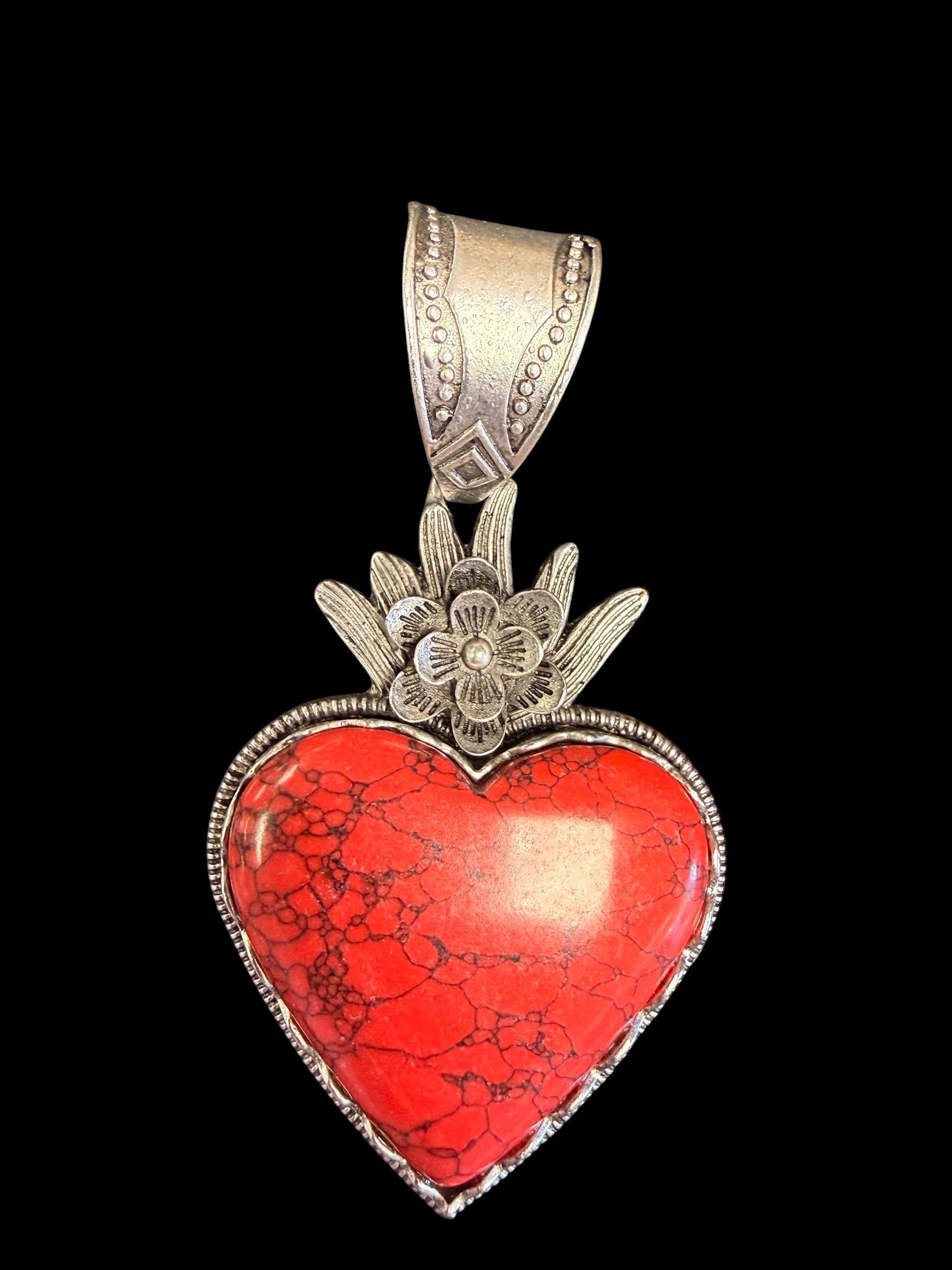 Heart with Crown Pendant
