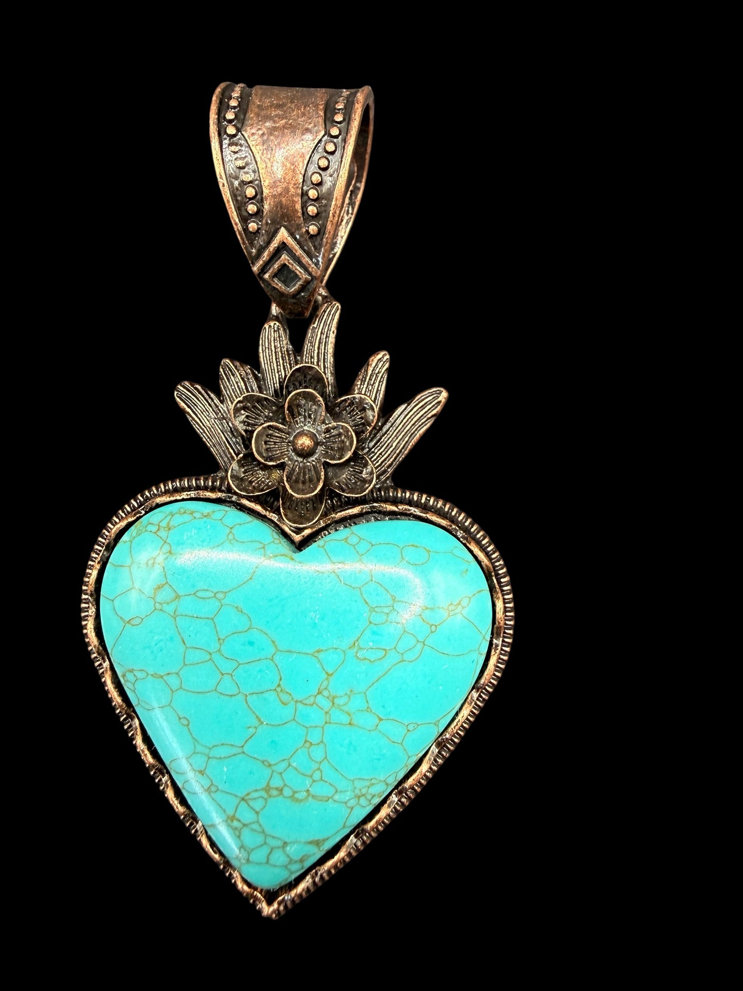 Heart with Crown Pendant