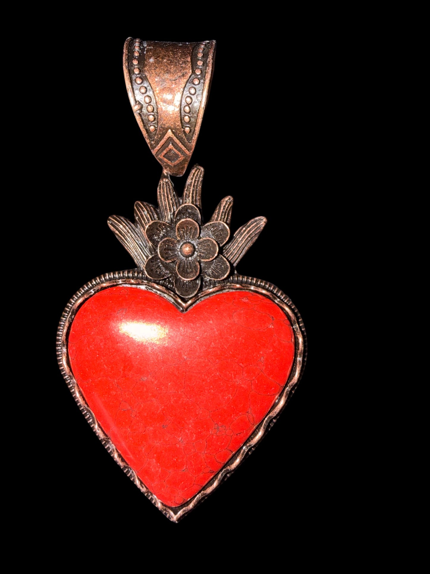 Heart with Crown Pendant