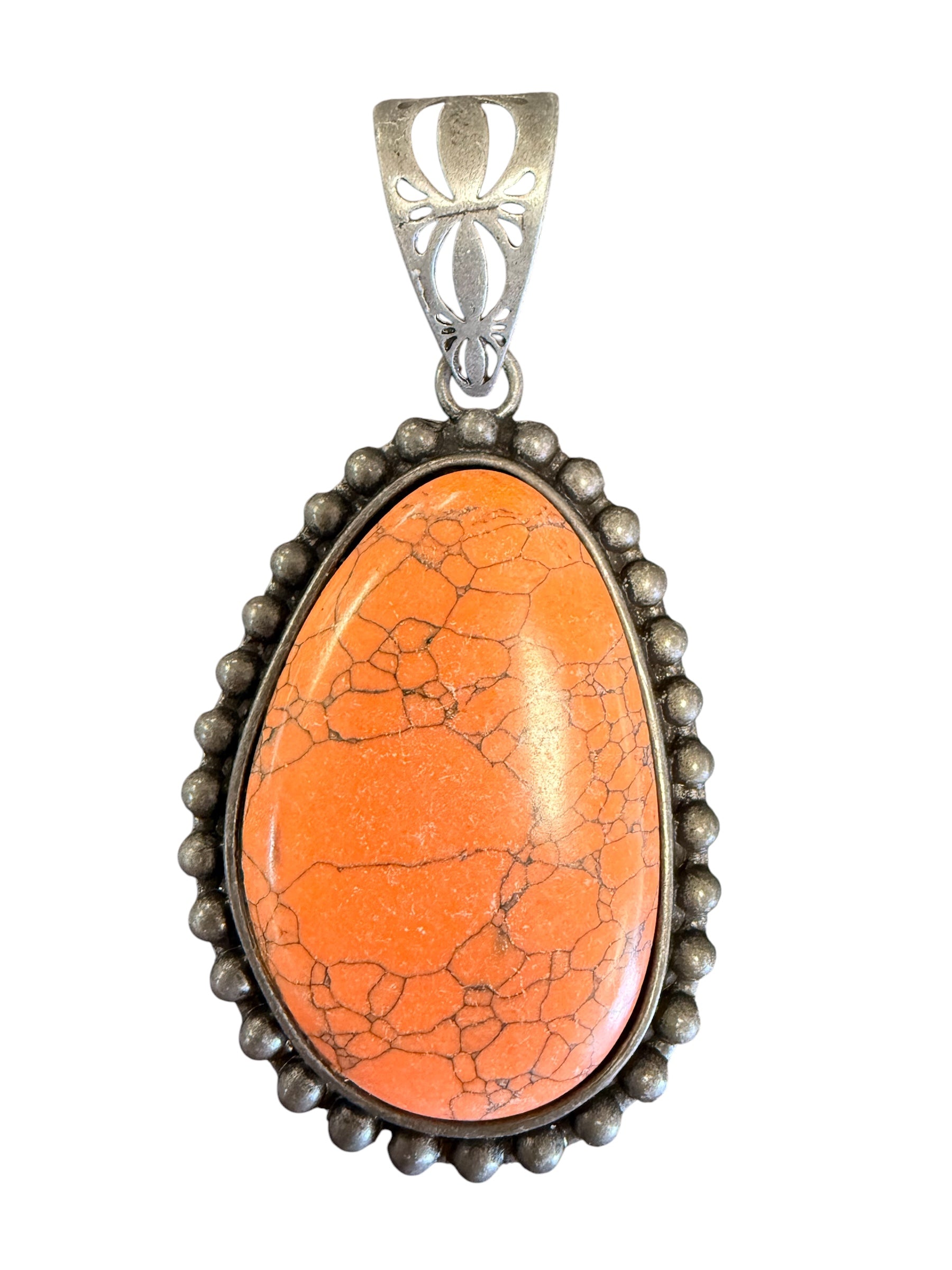 Large Orange  Pendant