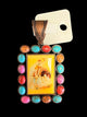 Rodeo Print Pendant with Multicolor Stones