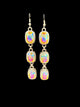 Crystal & Silver Dangling Earrings