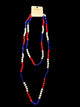 Red, White & Blue Bead Necklace