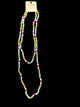 Pastel Long Wrap Bead Necklace