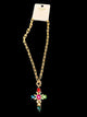 Cross Necklace & Horse Bit Chain