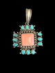 Turquoise Pendant — For Necklaces or Scarves