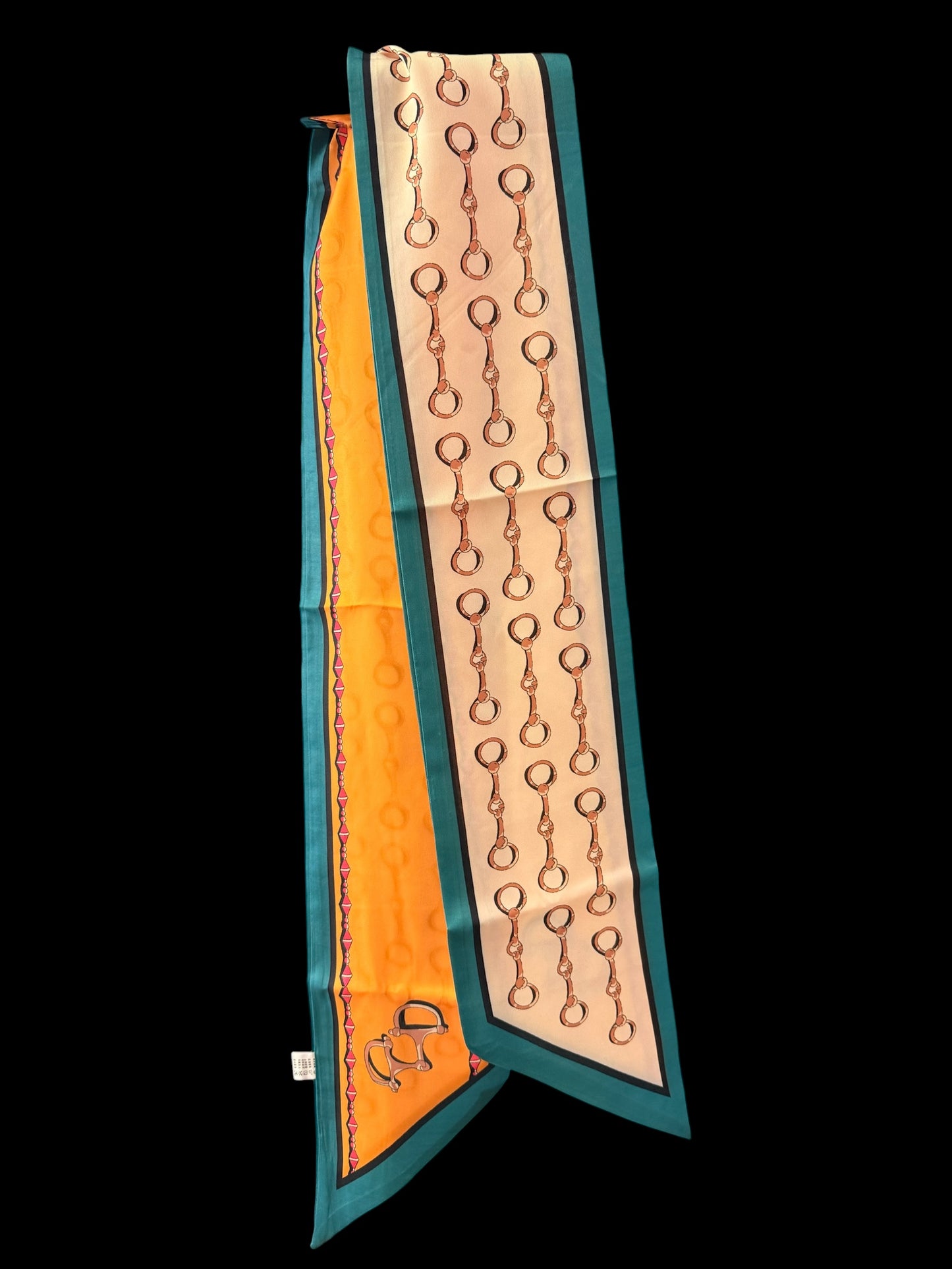 Snaffle Bit Twilly Scarf — Double-Sided Design