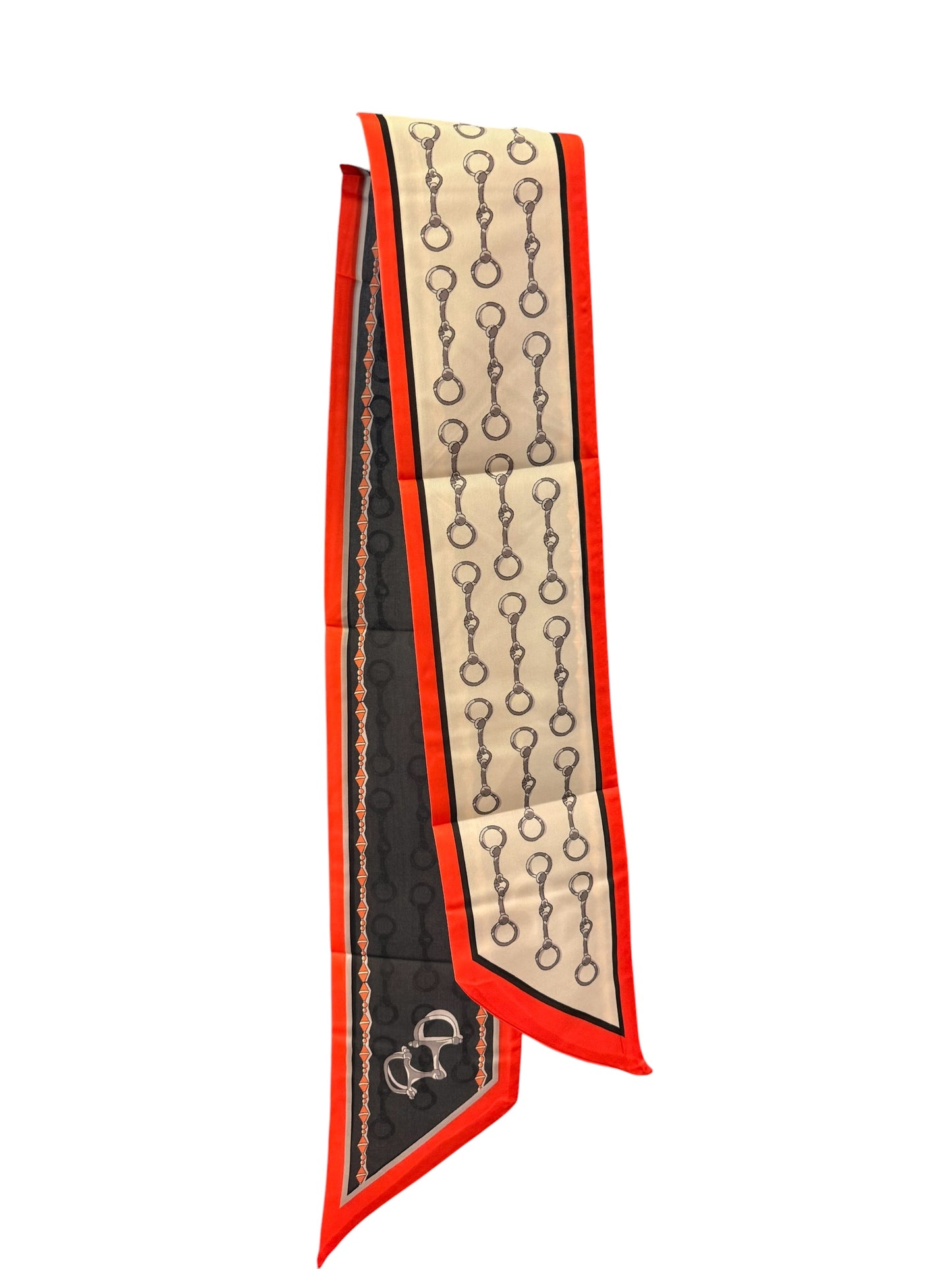 Snaffle Bit Twilly Scarf — Double-Sided Design