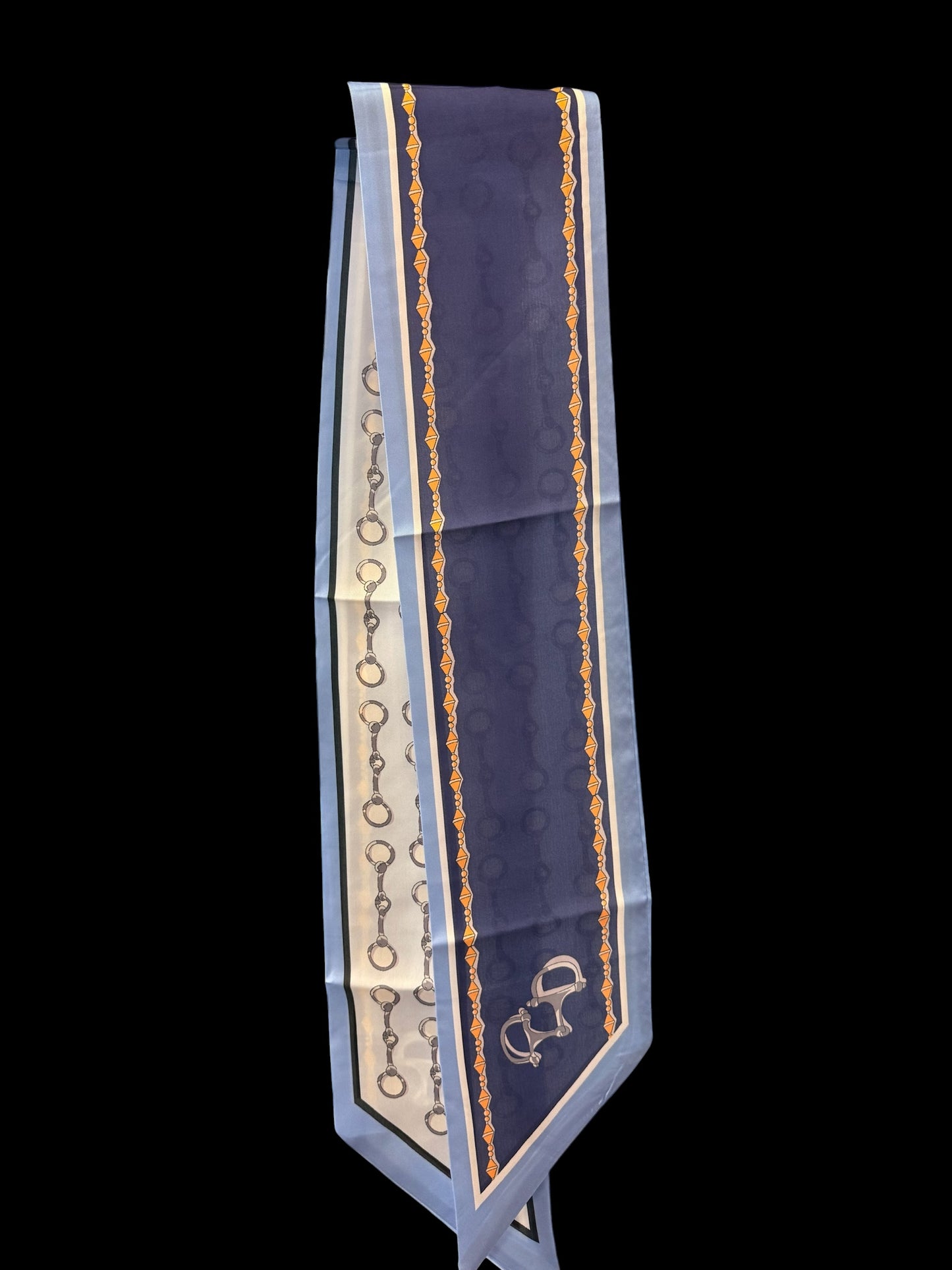 Snaffle Bit Twilly Scarf — Double-Sided Design