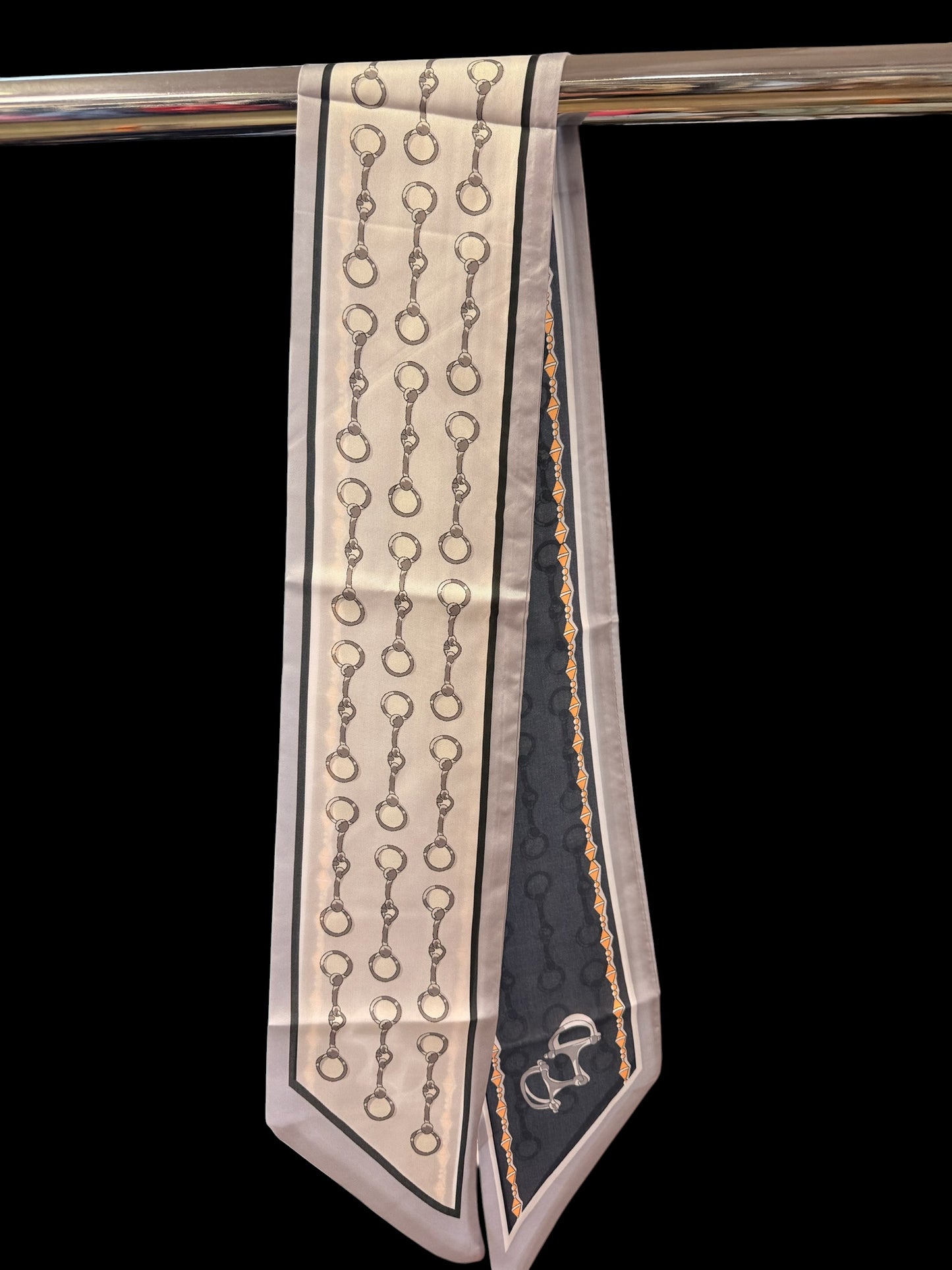 Snaffle Bit Twilly Scarf — Double-Sided Design