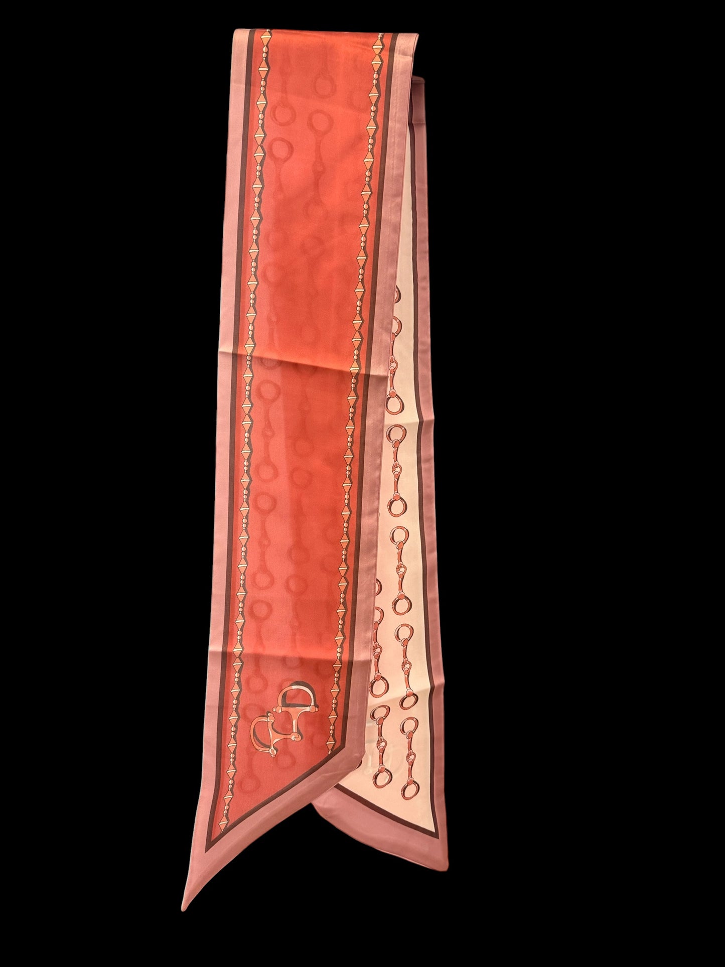 Snaffle Bit Twilly Scarf — Double-Sided Design