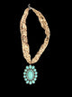 Animal Print Silk Fabric Necklace