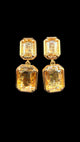 Double Stone Dangle Earrings