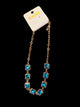 Short Gold Stone Necklace