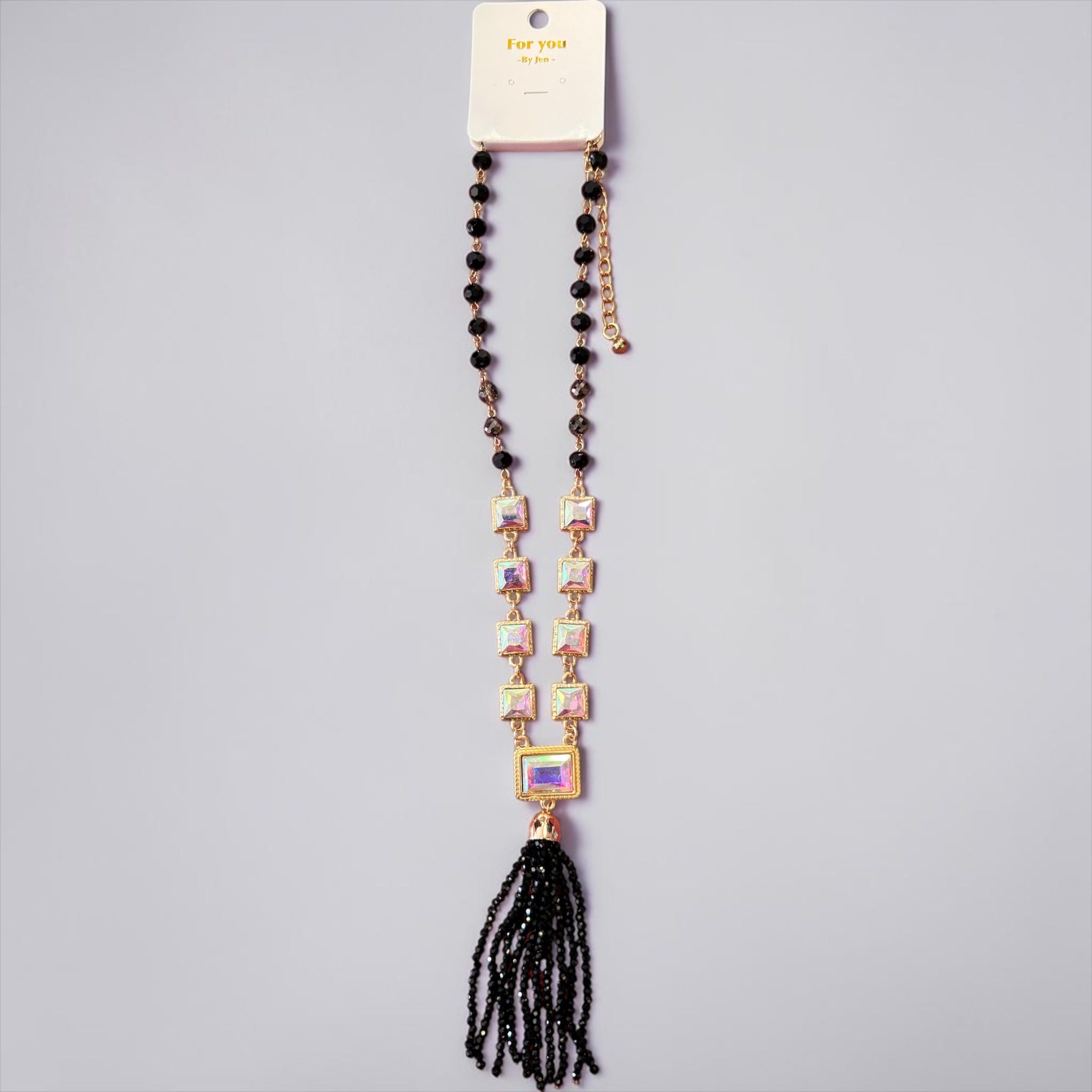 Long Gold Tassel Necklace