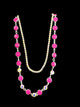 Double Chain Pink Necklace